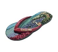 Wedare Madeira Portugal Aimant de réfrigérateur 3D en forme de tongs