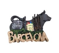 Wedare Magnet Souvenir 3D Barcelone Espagne Aimant pour Réfrigérateur Touriste Souvenirs À La Main Résine Artisanat Magnetics Maison Cuisine Décoration Collection Cadeau