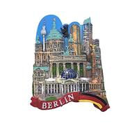 Wedare Magnet Souvenir 3D Berlin Allemagne Aimant pour Réfrigérateur Touriste Souvenirs À La Main Résine Artisanat Magnetics Maison Cuisine Décoration Collection Cadeau