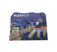 Wedare Magnet Souvenir 3D Budapest Hongrie Aimant pour Réfrigérateur Touriste Souvenirs À La Main Résine Artisanat Magnetics Maison Cuisine Décoration Collection Cadeau
