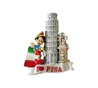 Wedare Magnet Souvenir 3D Italie Pisa Aimant pour Réfrigérateur Touriste Souvenirs À La Main Résine Artisanat Magnetics Maison Cuisine Décoration Collection Cadeau