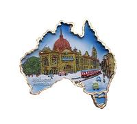 Wedare Magnet Souvenir Melbourne Australie 3D Aimant de Réfrigérateur Touriste Souvenirs Résine Magnétique Autocollants Aimant De Réfrigérateur Maison & Cuisine Décoration de Chine