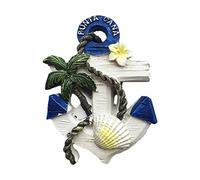 Wedare Magnet Souvenir Punta Cana 3D Ancre Dominique Aimant Réfrigérateur Touriste Souvenirs À La Main Résine Artisanat Maison Cuisine Décoration Dominique Aimant Réfrigérateur Collection Cadeau