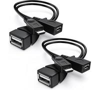WEDAWIN 2 PCS Adaptateur Micro USB vers USB avec OTG, Adaptateur OTG Multifonctionnel pour Fire Stick 4K Téléphones Mobiles etc