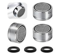 WEDAWIN 3 Pièces Mousseur Robinet Cuisine M28, Embout Robinet Cuisine, Aérateur Robinet Comprendre 3 joints, Filtre Robinet pour Robinet Lavabo de Salle de Bain et Cuisine