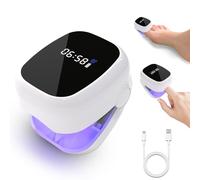 WEDAWIN Appareil laser anti-mycose des ongles - 4 x 470 nm - Lumière bleue et 2 x 930 nm - Rechargeable - Thérapie à froid - Avec affichage de l'heure pour les ongles épais et décolorés - Favorise la