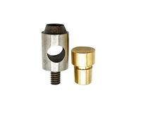 Weddecor 12mm creux en acier trou de perforation - Heavy Duty Solid Steel - Multisized outil de coupe pour du cuir, plastique - Universel Vert main Machine de presse Accessoire