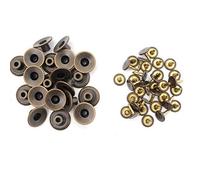 WedDecor 17mm Laiton Jeans Boutons de Rechange Strass avec Broches pour Veste Sport Jean Fixing Vêtements Accessoires - Design 7, 10pcs