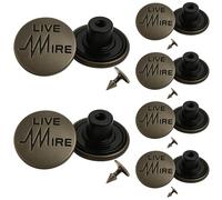 Weddecor 17mm Laiton Jeans Boutons de Rechange Strass avec Broches pour Veste Sport Jean Fixing Vêtements Accessoires - Design 12, 10pcs