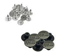 WedDecor 17mm Laiton Jeans Boutons de Rechange Strass avec Broches pour Veste Sport Jean Fixing Vêtements Accessoires - Design 12, 10pcs