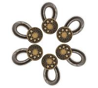 Weddecor 17mm Non Coudre Élastique Ressort Laiton Ceinture Bouton Extension Fort Réglable Rétractable Snap Bouton Étendu Boutons pour Hommes Jean Chemises Peintures Pantalon Femme Jupe Maternité Robes