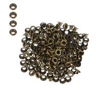 Weddecor 2mm Noir Œillets Laiton Passages avec Rondelles pour Tissu, Travail Du Cuir, Couture Projets, Sacs, Scrapbooking, Diy Projets, 100pcs - Bronze, 2MM-100