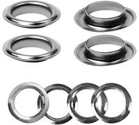 WedDecor 30mm Bronze Laiton Œillets avec Rondelles pour Vêtements et Maroquinerie, Rondelles pour Vinyle Bannières & Toile Support, DIY Projets - Pistolet Métal, Pack of 25