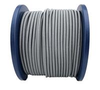 WedDecor 4mm Large Rond Élastique Corde Corde Choc Cordon Fil Câble à Nouer pour Perles Bijoux Cordon, Bâche,Cheveux Liens, DIY Loisirs Créatifs Bracelets Colliers, Motif Jacquard - Gris, 100 Metres