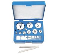 WedDecor 510g Calibrage Outil Plaqué Nickel Acier Inoxydable Haut Précision Poids pour Calibrating Électronique, Numérique Balances, Analogue Pesage Bijouterie Poche Balances 10mg pour 200g, 19Pcs