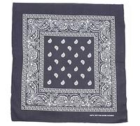 WedDecor Bandana gris pour homme et femme en coton unisexe cachemire large bandeau accessoire de mode pour l'équitation, la moto, la randonnée, la pêche, les activités de plein air