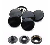 Weddecor Beige 15mm Presse Clous Métal Robuste sans Nickel 4 Parties Boutons Pression Rivets Bouton Pour Cuir Loisirs Créatifs, Vestes, Sacs, Sangles, Jeans, Vêtements Réparation - Pack De 10
