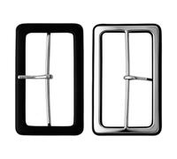 WedDecor Boucles de Ceinture Noir pour Sacs Manteaux Rain Vestes,Vêtements Réparation Ceintures Arts Loisirs Créatifs,Couture Vêtements,Couvert PVC Fermoirs,50mm Intérieur Barre,Total L X W 63mm X