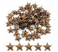 WedDecor Bronze 10mm Nailhead Étoile Clous Main Pressées Métal Punk Rivets pour Cuir Artisanat, Gothique & Accessoires, Ceinture, Créateur Vêtements Et DIY Décoration, 50pcs