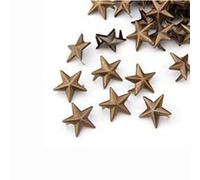 WedDecor Bronze 20mm Nailhead Étoile Clous Main Pressées Métal Punk Rivets pour Cuir Artisanat, Gothique & Accessoires, Ceinture, Créateur Vêtements Et DIY Décoration, 50pcs