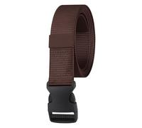 WedDecor Ceinture en nylon de style, ceinture en toile de 3,8 cm avec boucle en ceinture tactique pour usage, sports de plein air, marron