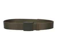 WedDecor Ceinture en nylon de style militaire, ceinture en toile de 3,8 cm avec boucle à rabat en plastique, ceinture de combat pour pantalon cargo, sports de plein air, Vert