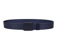 WedDecor Ceinture en nylon de style militaire, ceinture en toile de 3,8 cm avec boucle en plastique, ceinture tactique pour usage militaire, sports de plein air, bleu marine