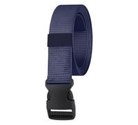 WedDecor Ceinture en toile de nylon de style, 3,8 cm avec boucle en ceinture tactique pour usage, sports de plein air, bleu marine,
