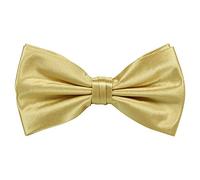 WedDecor Chic Noué Réglable Noeud Cravate Satin Papillon Cou Élégant Nœud Papillon Solide Couleur Smoking Homme Femme Enfants Habillé Décontracté Accessoire Mode, Or