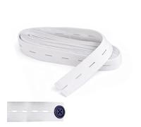 Weddecor - Cordon élastique très résistant avec finition lisse de qualité pour couture, tricot et artisanat - Blanc de1 m x 25 mm, 25mm-white, 5 m