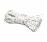 Weddecor Cordon en Nylon tressé de 1,2 mm de Large pour Jardinage, travaux manuels, Fabrication d'engrenages, réparation de Nuances, 20 mètres de Long, Blanc