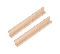 WedDecor Courbé Forme Lettre Tuile Support Mahjong Rangements Pièce de Rechange Pièce Support Alphabet Plateaux pour Épellation Jeu, Nom Étiquettes, en Bois Planche Jeux, Art Artisanat, 19cm