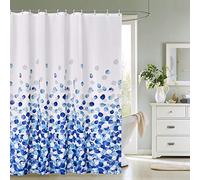 WedDecor Douche Rideaux - Bleu Cercles, 180x200cm