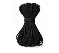 WedDecor Élastique de 5 mm, 25 mètres pour couture, cordon pour masques avec élasthanne et nylon - Cordon élastique doux pour ceinture, encolure et projets de bricolage, bande élastique noire