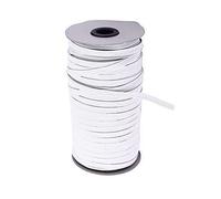 WedDecor Fil à Coudre élastique Blanc 5mm Finition Lisse pour Tricot, Accessoires d'artisanat et Artisanat, Fabrication de Jantes, vêtements, 100 Metres