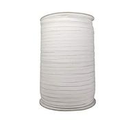 WedDecor Fil à Coudre élastique Blanc 9mm Finition Lisse pour Tricot, Accessoires d'artisanat et Artisanat, Fabrication de Jantes, vêtements, 100 Metres