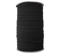 WedDecor Fil à Coudre élastique Noir 9mm Finition Lisse pour Tricot, Accessoires d'artisanat et Artisanat, Fabrication de Jantes, vêtements, 100 Metres