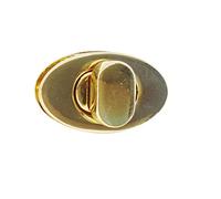 WedDecor Forme Ovale Tortillon N Tour Fermoir Verrou Boucle Fermeture Pièce de Rechange Éléments de Fixation Cuir Sac, Porte-Monnaie, Art & Loisirs Créatifs,DIY Projets, Argent, 22mm x 15mm