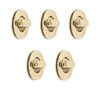 WedDecor Forme Ovale Tortillon N Tour Fermoir Verrou Boucle Fermeture Pièce de Rechange Éléments de Fixation Cuir Sac, Porte-Monnaie, Art & Loisirs Créatifs,DIY Projets, Argent, 22mm x 15mm