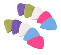 WedDecor Guitare Médiators Ultraléger Acoustique Guitare Basse Électrique Ukulélé Instruments Feutre Médiators M/Lourd 3mm Épais Jauges Jazz Jouer, 10pcs, Assortis Couleurs - Design-1