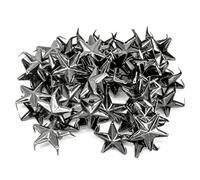 WedDecor Gunmetal 10mm Nailhead Étoile Clous Main Pressées Métal Punk Rivets pour Cuir Artisanat, Gothique & Accessoires, Ceinture, Créateur Vêtements Et DIY Décoration, 50pcs