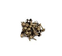 WedDecor Laiton Tête Champignon Split Rivet Clous Bronze Rivets pour Maroquinerie Sacs Chaussures Sacs à Main Punk Pointe Vêtements Décoration DIY Projets, 50pcs - Bronze, 12MM