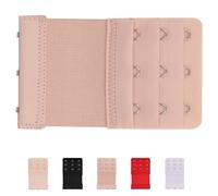 WedDecor Lot de 1 rallonges de Soutien-Gorge pour Femme Lot de 3 Crochets 3 rangées Beige élastique Extensible Doux Flexible et Confortable 9 x 5,6 cm pour Femme Enceinte et Usage Quotidien