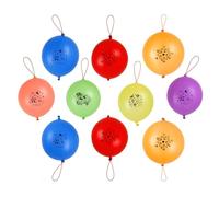 Weddecor Lot de 10 grands ballons de couleurs assorties avec bandes élastiques en latex pour fêtes d'anniversaire d'enfants, fêtes prénatales, décoration de mariage, 30,5 cm