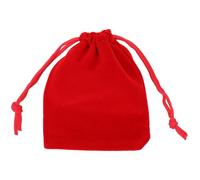 WedDecor Lot de 10 pochettes en velours avec cordon de serrage, pochette souple et durable réutilisable avec cordon de serrage pour le stockage de bijoux, cadeaux, bonbons de Noël (rouge, 7 cm x 9 cm)