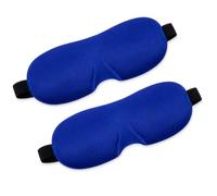 WedDecor Lot de 2 masques de sommeil avec contour 3D Bleu roi