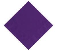 WedDecor Lot de 20 Serviettes en Papier carrées jetables 16,5 x 16,5 cm Parfaites pour Les Anniversaires, Les fêtes prénatales, Les barbecues, Les Mariages et Les événements de Noël, Violet foncé