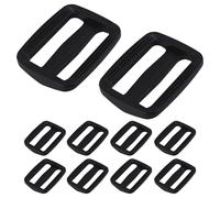 WedDecor Lot de 50 curseurs rectangulaires à 3 barres de 25 mm pour sangle de sangle, accessoires de sac, ceintures, boucle réglable, durable et légère