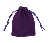 WedDecor Lot de 50 sacs en velours avec cordon de serrage pour bijoux, cadeaux, cadeaux de mariage, sacs à bonbons, pochettes de voyage, pochette de rangement pour tiroir de Noël, mariage (violet, 7