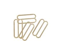 WedDecor Métal Réglable Triglide 3 Barre Curseur Boucle pour Réparation Ceintures, Éléments de Fixation, Sangles Sangles, Sacs à Dos, Animal Colliers, DIY Accessoires - Doré - 40mm, 5pcs